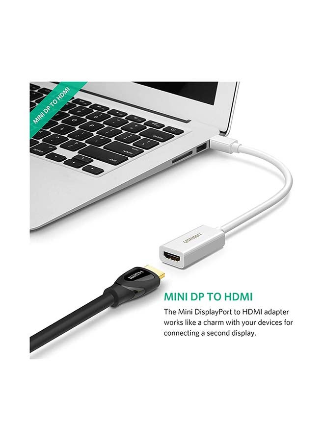 Ugreen Mini DisplayPort to HDMI Adapter Male to Female Thunderbolt 2.0  Transfer Compatible for Apple MacBook Pro MacBook Air Microsoft Surface Pro 4 3 Google Chromebook - Image 2